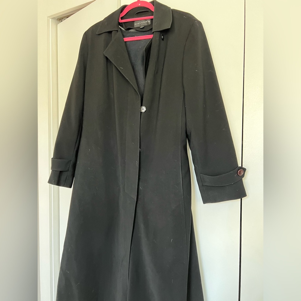 Gallery Black Trench Coat
